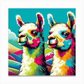 Llamas Canvas Print