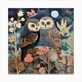 Bird In Nature Owl 4 Canvas Print