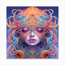 Psychedelic Woman Canvas Print