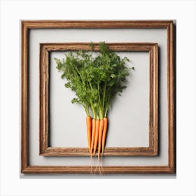 Carrots In A Frame 20 Canvas Print