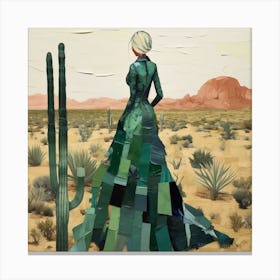 'Green Dress' Canvas Print