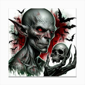 Demon Skull 11 Canvas Print