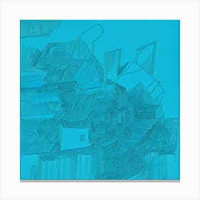 'Blue House' Canvas Print