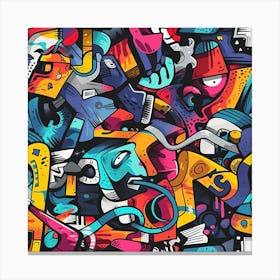 Abstract Street Art 2 Canvas Print