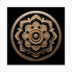 Gold Mandala Canvas Print