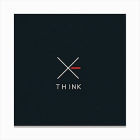 Logo Design For Think Canvas Print