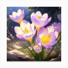 Crocus flower Canvas Print