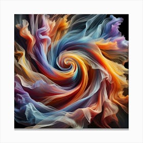 Abstract Swirl Painting 1 Canvas Print