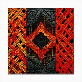 Sacrificial Flames art print Canvas Print