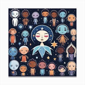 Children In Space Canvas Print