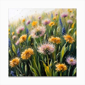 Dandelions Canvas Print