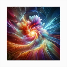 Blend of vibrant colors Canvas Print