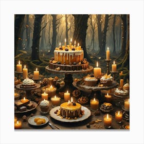 Cakes In The Forest Canvas Print