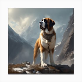 St Bernard 51 Canvas Print