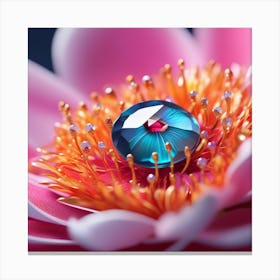 Lotus Flower gem Canvas Print