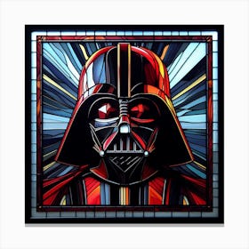 Darth Vader Stained Glass Star Wars Art Print Canvas Print