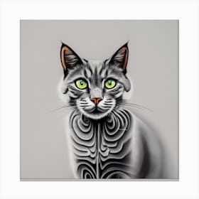 Cat Portrait Canvas Print