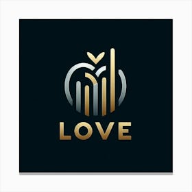 Love Logo Design 1 Canvas Print