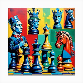 Chess Pieces Canvas Print