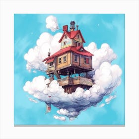 House In The Clouds Canvas Print