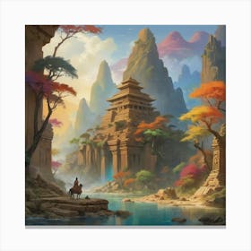 Chinese Landscape Art print paintings Canvas Print