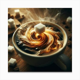 Coffee With Sugar Cubes 1 Canvas Print