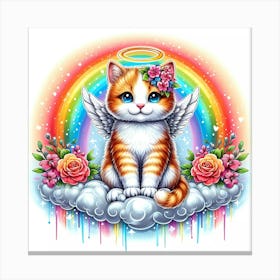 Angel Cat 2 Canvas Print