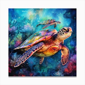 Sea Turtles 5 Canvas Print