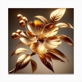 Golden Flower Canvas Print