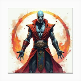 Mortal Kombat Ninja Fighter Concept Art (107) Canvas Print