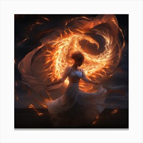 Fire Dancer Canvas Print