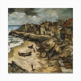 Fishing Village 1 Canvas Print