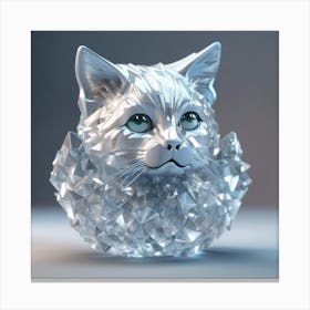 Crystal Cat Canvas Print