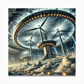 Stratospheric Turbines Canvas Print