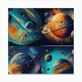 Solar System Canvas Print