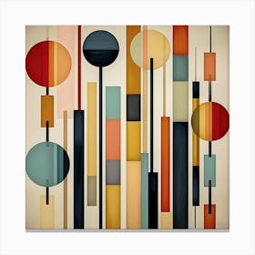 Modern Abstract Geometric Art Mid Century Inspired Wall Decor Stampe su tela