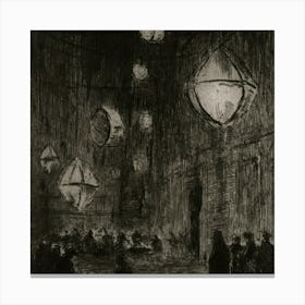 Night In Paris Canvas Print