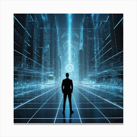 Futuristic Cityscape 9 Canvas Print