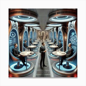 Private Dining Pods Canvas Print