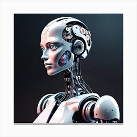 Female Robot 6 Canvas Print