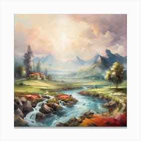 Landscape Painting Canvas Print