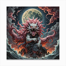 Demon Of The Sea Canvas Print