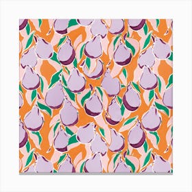Purple Pear Canvas Print