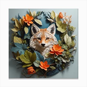 Paper Fox Canvas Print