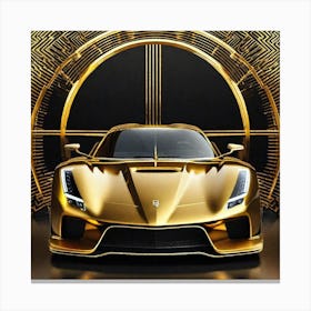 Gold Car 2 Canvas Print