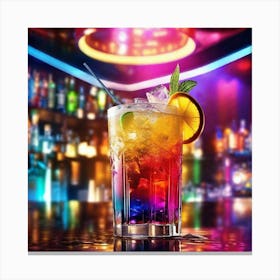 Colorful Drink In A Bar 1 Canvas Print