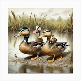 Mallard Ducks 3 Canvas Print