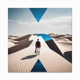 Man In The Desert 89 Canvas Print