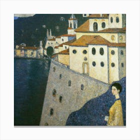 Kirche in Cassone by Gustav Klimt 2 Canvas Print