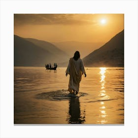 Jesus Walking On Water 1 Canvas Print